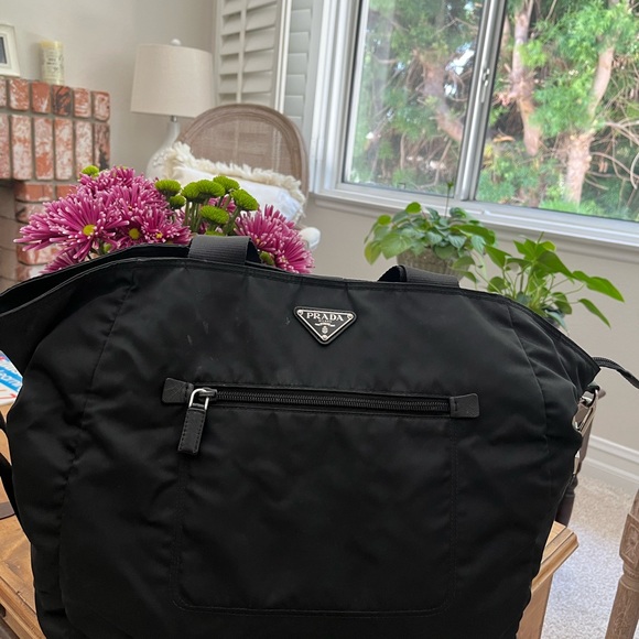 Prada Tessuto Two Way Bag (BLACK) - Picture 4 of 13